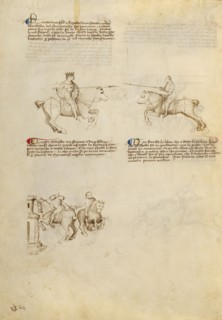 Equestrian Combat with Lance and Dagger