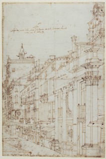 The Campo S. Basso: The North Side with the Church (recto),  A M