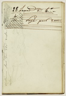 Standing cavalier, continuation of letter