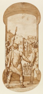Taddeo Returns to Rome Escorted by Drawing and Spirit toward the