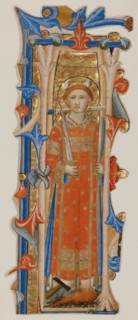 Initial I: A Martyr Saint