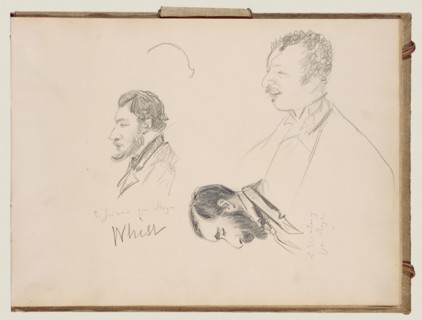 Sketches of Men in Profile