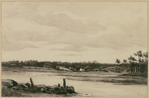 The Loing River at the Edge of the Forest of Fontainebleau