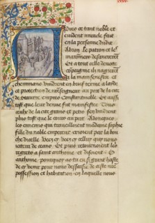 Initial A: Arrival of Ships in Constantinople