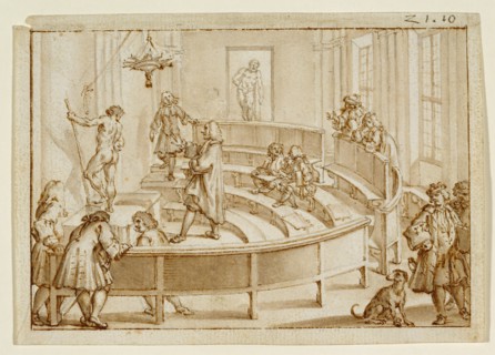 The "Accademia Clementina" Bologna, with a Nude Being Positioned