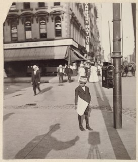 [Self-Portrait with Newsboy]