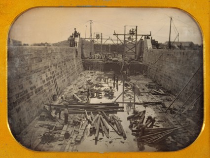 Canal Lock Under Construction