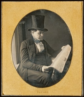 Portrait of a Man Reading a Newspaper