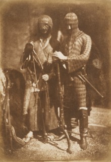 [Lane and Peddie as Afghans]
