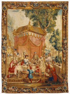 Tapestry: La Collation, from L'Histoire de l'empereur de la Chin