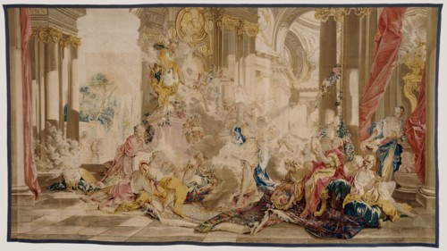 Tapestry: Psyche at Cupid's Palace