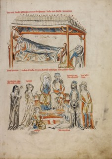 Heinrich Sleeping and Saint Hedwig Praying,  Heinrich and Saint