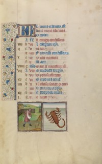 A Man Sowing,  Zodiacal Sign of Scorpio