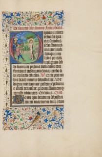 Initial O: The Martyrdom of Saint Sebastian