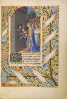 Saint Avia in Prison Receiving Communion from the Virgin