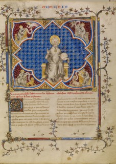 Christ in Majesty and the Four Evangelists with their Symbols
