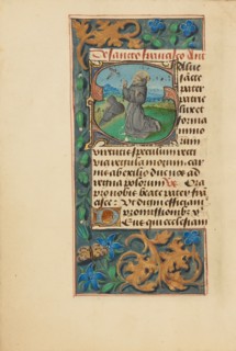 Initial S: The Stigmatization of Saint Francis
