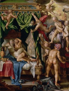 Mars and Venus Surprised by Vulcan