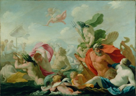 Marine Gods Paying Homage to Love