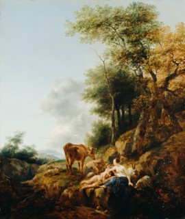 Landscape with a Nymph and a Satyr
