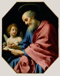 St. Matthew Writing His Gospel