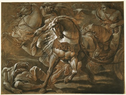 Tullia about to Ride over the Body of Her Father in Her Chariot