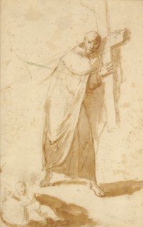 A Monk Carrying a Cross