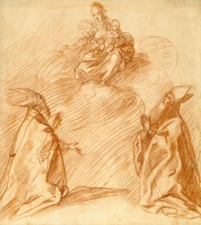 The Virgin and Child Appearing to Two Bishops