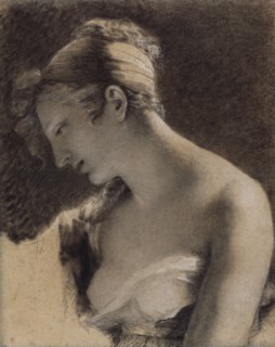 Head of a Woman: Study for "The Happy Mother" (L'Heureuse mÃ¨re)