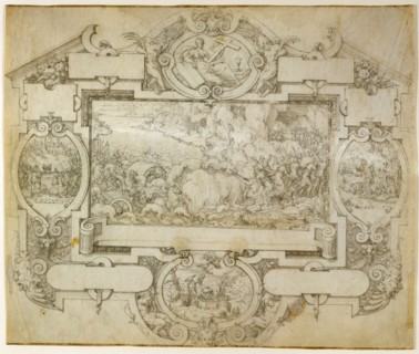 The Destruction of Pharoah's Army and Other Scenes within a Cart