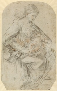 Nativity (recto),  Turbaned Woman (verso)