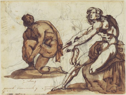 Classical Nudes (recto),  Classical Statuary (verso)