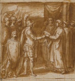 Cardinal Albornoz Gives the Farnese the Keys to Valentino