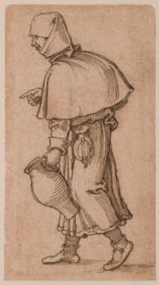 A Peasant Woman Carrying a Jug