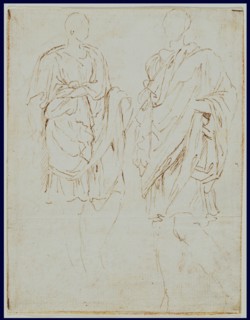 Two Studies of an Ancient Statue (recto),  Scylla and a Centaur