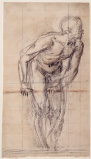 A Standing Male Nude (recto),  A Standing Male Nude (verso)