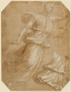 Study of an Angel and of Drapery