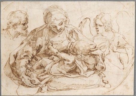Holy Family with an Angel