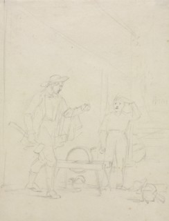 Who'll Turn the Grindstone?, c. 1850. William Sidney Mount (American, 1807-1868). Graphite;