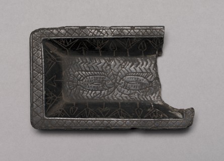 Tray with Pond Scene, 1540-1296 BC. Egypt, New Kingdom, Late Dynasty 18, 1540-1296 BC. Steatite;