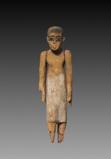 Model Figure of a Man, Perhaps a Boat Attendant, 2040-1648 BC. Egypt, Perhaps Meir, Middle Kingdom,