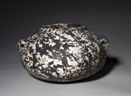 Squat Jar with Lug Handles, 2950-2573 BC. Egypt, Early Dynastic Period, Dynasties 1-3. Pegmatitic