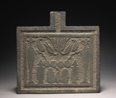 Offering Table, 305-30 BC. Egypt, Ptolemaic Dynasty. Granodiorite; overall: 34.6 x 35.2 x 7.2 cm