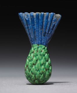 Cornflower Inlay, 1350-1296 BC. Egypt, New Kingdom late Dynasty 18 (1540-1296 BC). Polychrome