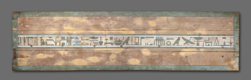 Coffin of Senbi (Lid), 1918-1859 BC. Egypt, Meir, Middle Kingdom, Dynasty 12, reign of Amenemhat II