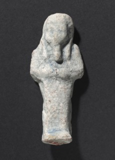 Shawabty of Ditamenpaankh,  c. 715-656 BC. Egypt, Late Period, Dynasty 25, c. 715-656 BC. Faience;
