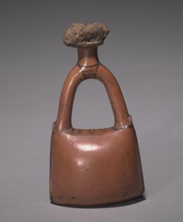 Flask in the Form of a Leather Bag, c. 1415-1381 BC. Egypt, New Kingdom, mid-Dynasty 18, late in