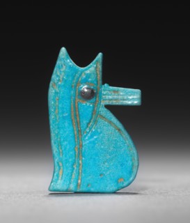 Eye of Horus Amulet, 945-715 BC. Egypt, Third Intermediate Period, Dynasties 22-25. Turquoise