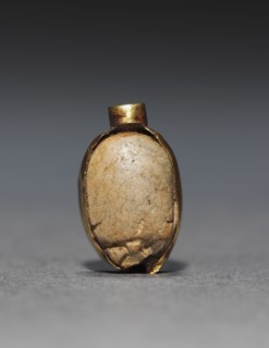 Scarab, 1540-1069 BC. Egypt, New Kingdom. Steatite and gold, originally glazed; overall: 1.2 cm