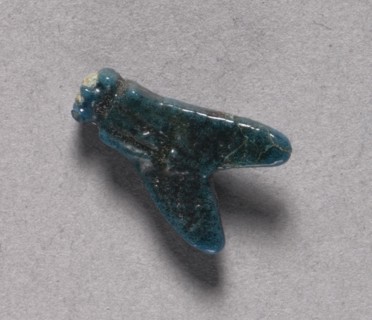 Fly Amulet, 2040-1648 BC. Egypt, Middle Kingdom. Deep turquoise green faience; overall: 1.4 cm